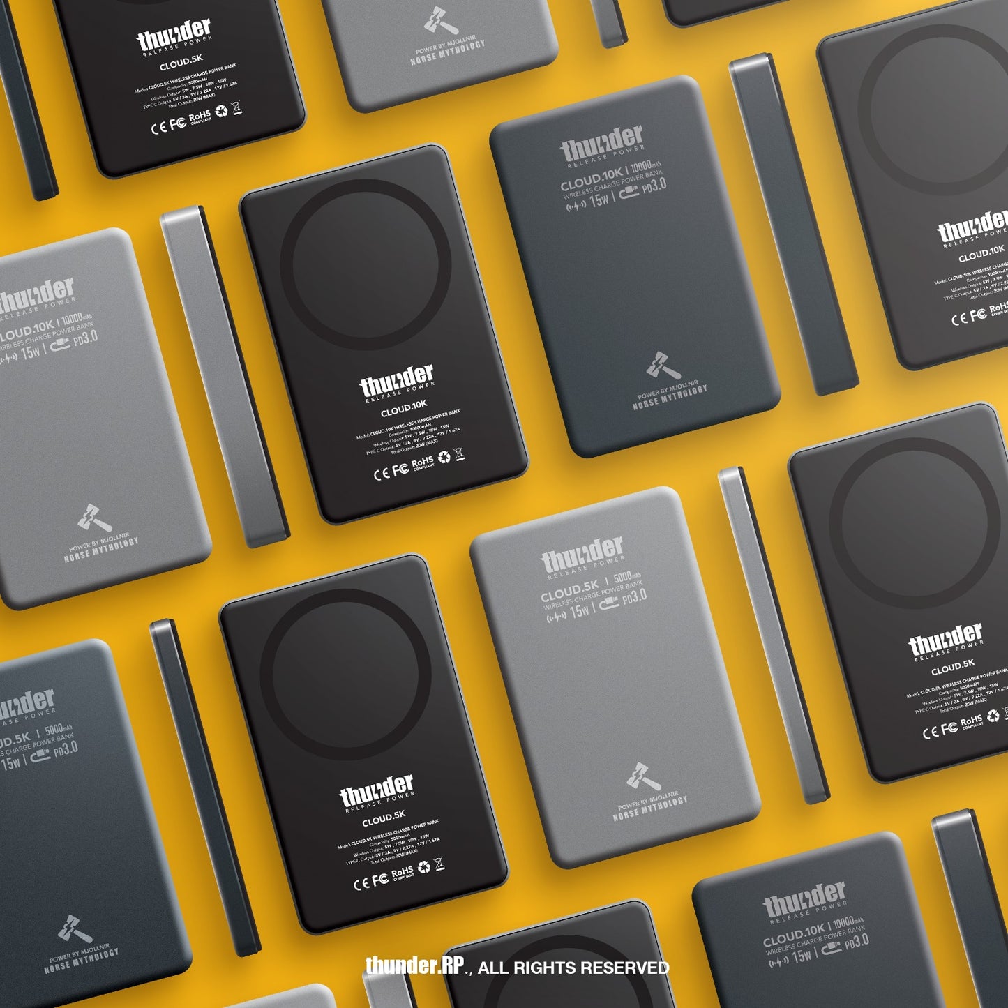 CLOUD.5K Wireless Charge Power Bank - 5000mAh