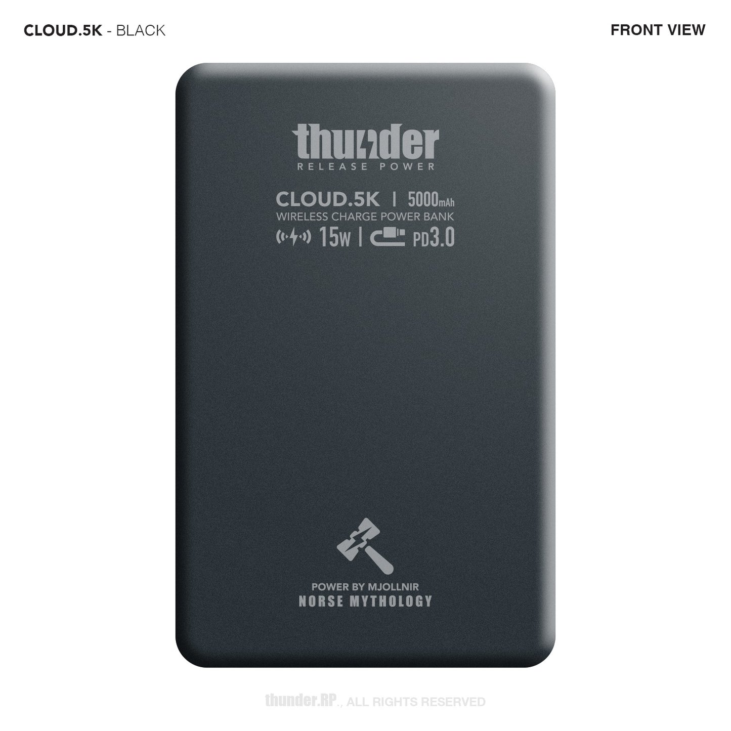 CLOUD.5K Wireless Charge Power Bank - 5000mAh