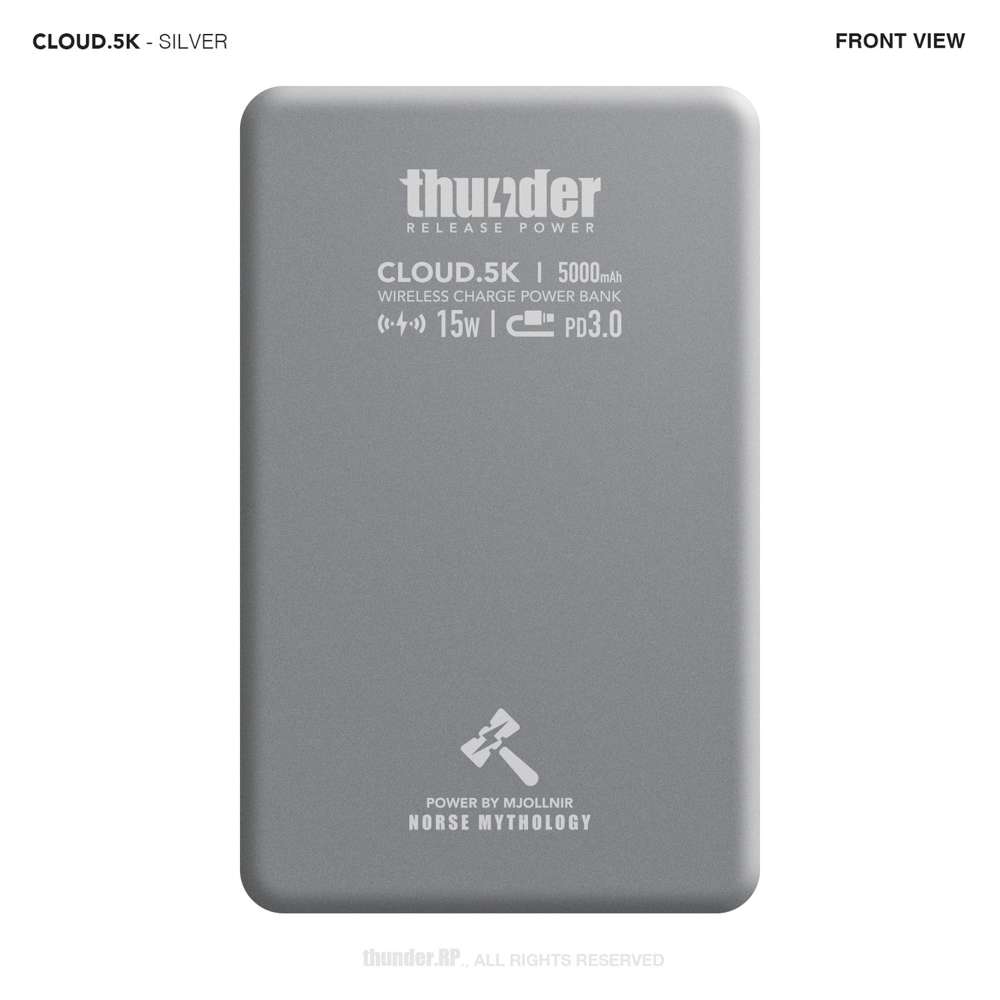 CLOUD.5K Wireless Charge Power Bank - 5000mAh